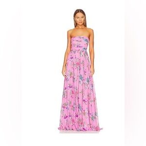 Sau Lee Camille Dress in Pink Multi size 2 US/size 6 Uk. New w/ tags, never worn